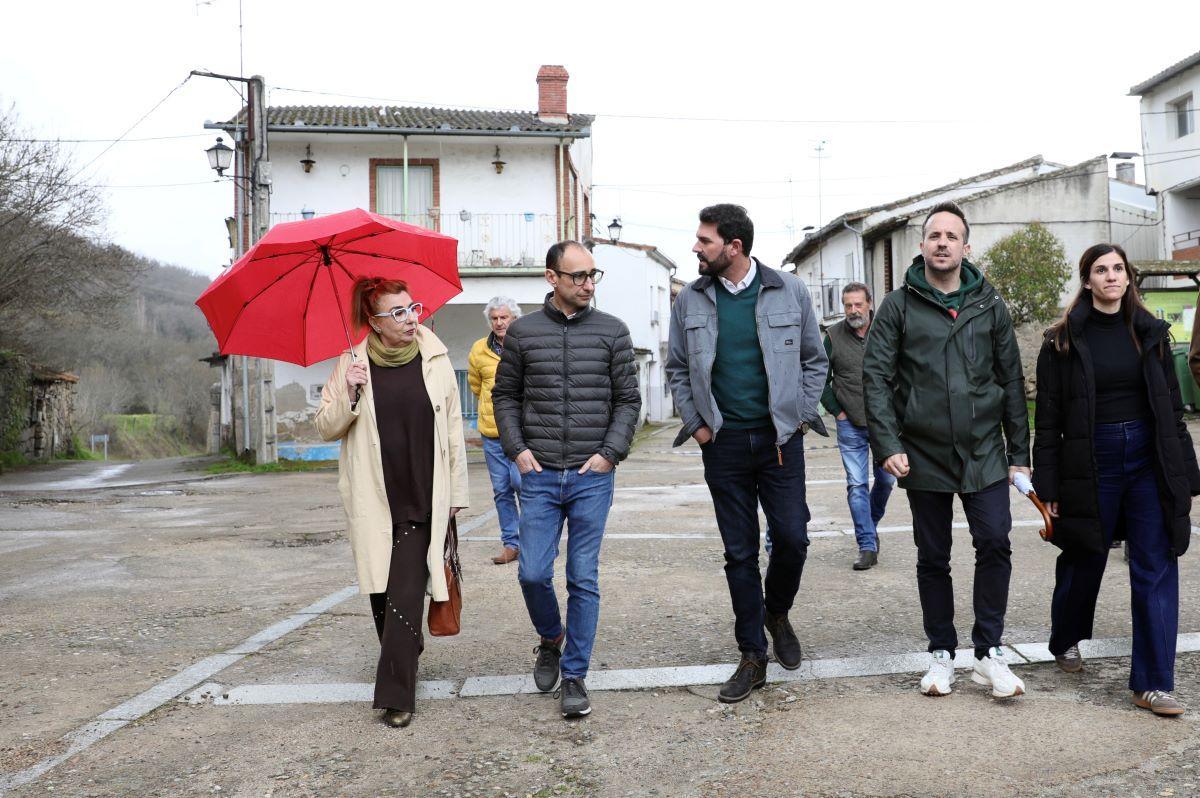 FOTOGALERÍA | Cotrina, líder del PSOE en Cáceres, en el acto político celebrado este jueves en Béjar