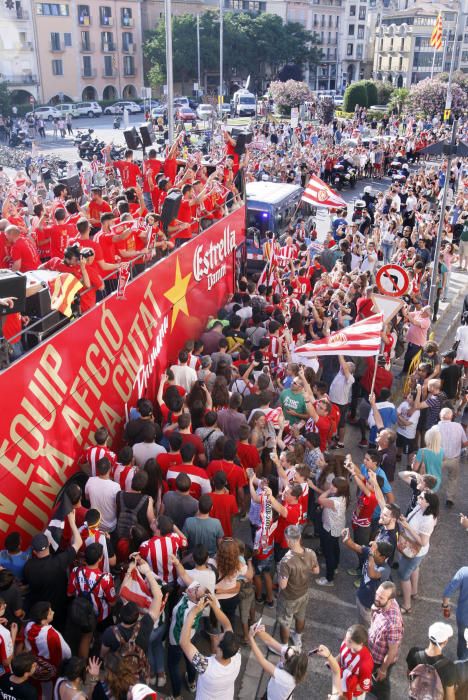 Rua de celebració de l'ascens del Girona