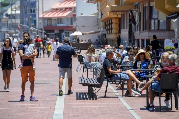 El primer sábado de la fase 1 en Las Canteras