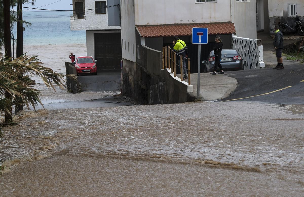 Efecto de la tormenta Therese norte de Gran Canaria