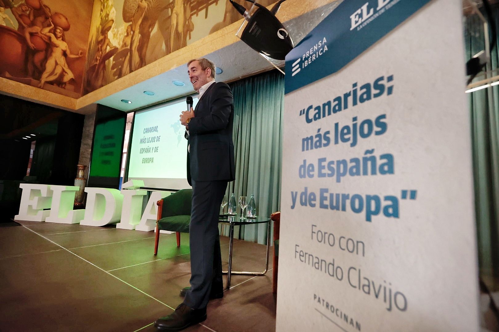 Fernando Clavijo en el Foro de El Día 'Canarias; más lejos de España y Europa'