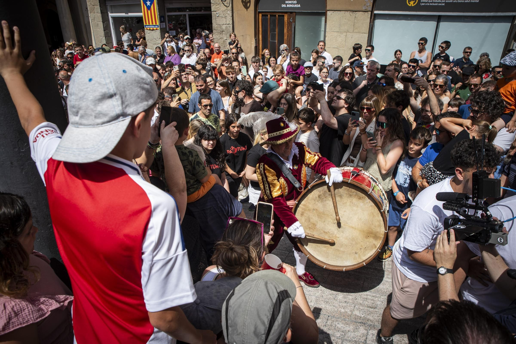 Ple de Patum i cercavila del Tabal a Berga