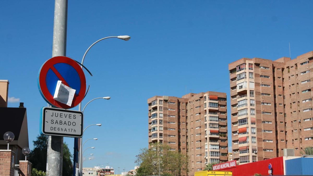Imagen de la calle Hermanos Machado, en la que está prevista la nueva actuación del Plan Vive en Alicante