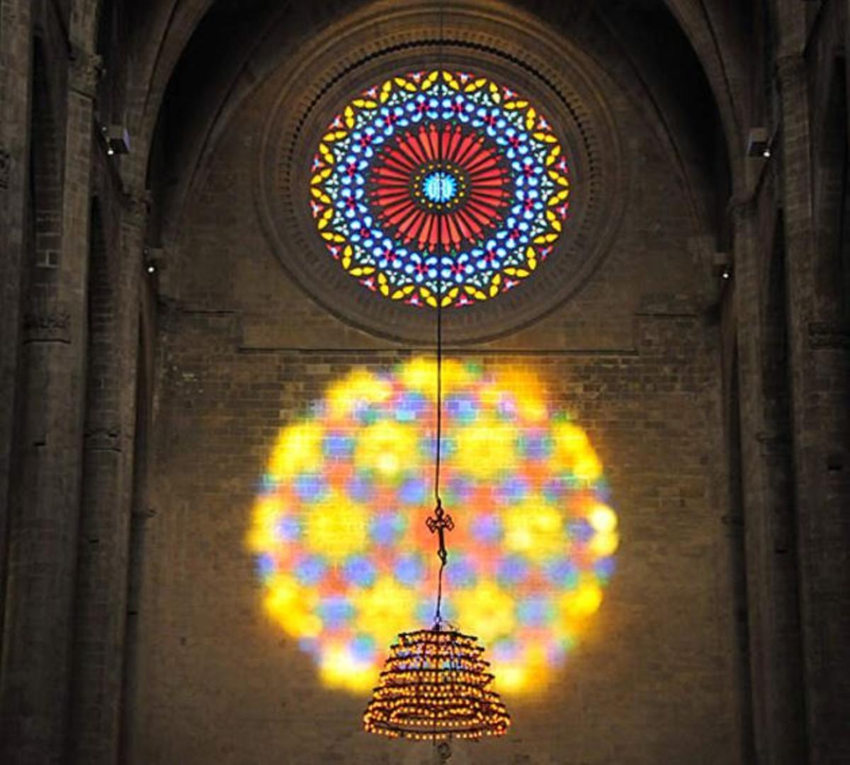 El espectáculo del ocho en la Catedral de Mallorca.