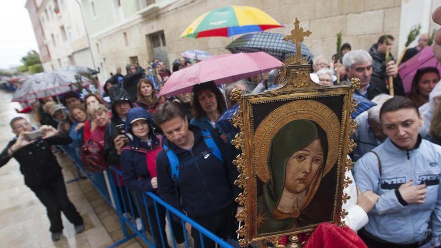 La Peregrina de 2017 se celebró bajo el agua