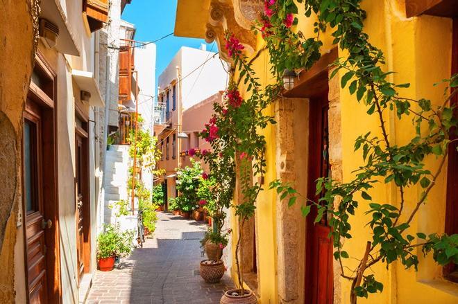 Calles de Chania, en Creta