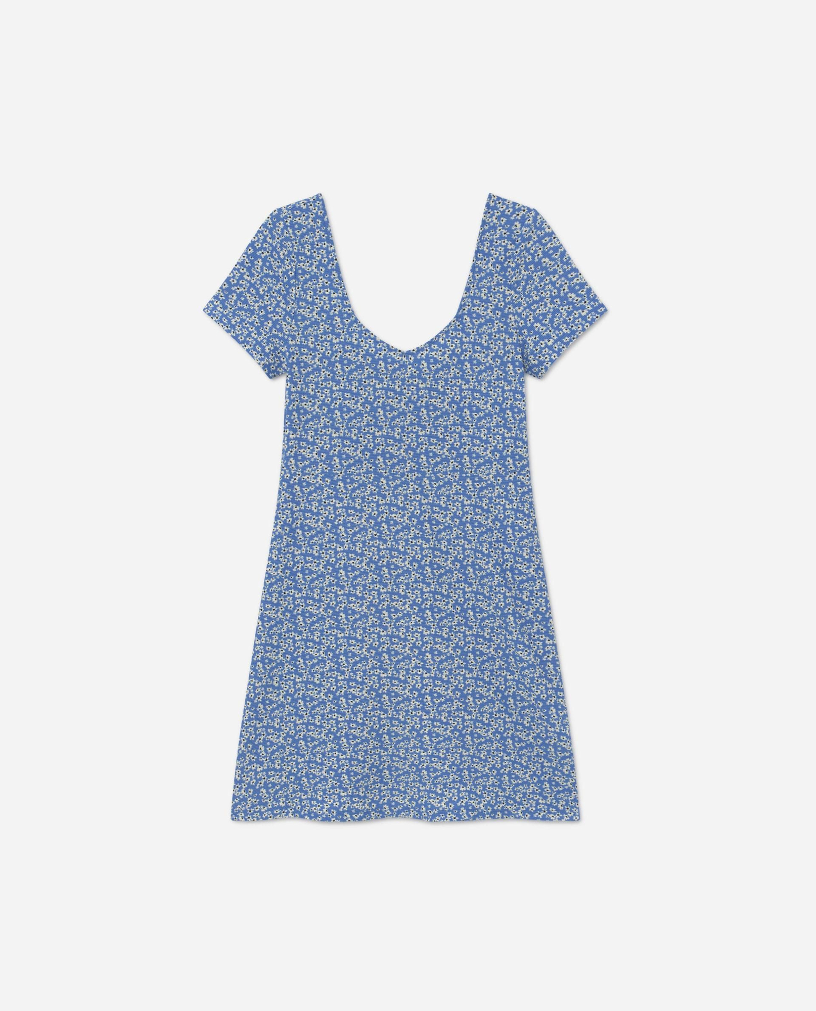 Vestido de corte evassè con estampado de flores, de Lefites
