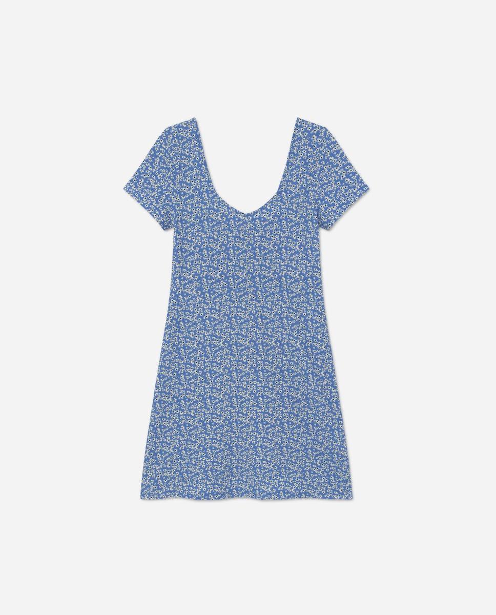 Vestido de corte evassè con estampado de flores, de Lefites