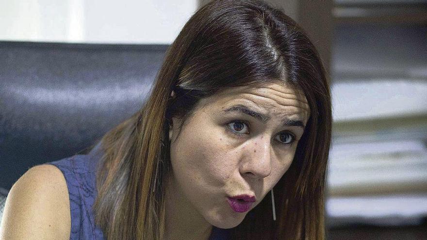 La presidenta de la Agrupación de Jóvenes Abogados, Verónica Alejandro.