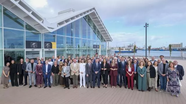 Almuerzo navideño de Fedeport en la nueva terminal de cruceros del Puerto de Las Palmas
