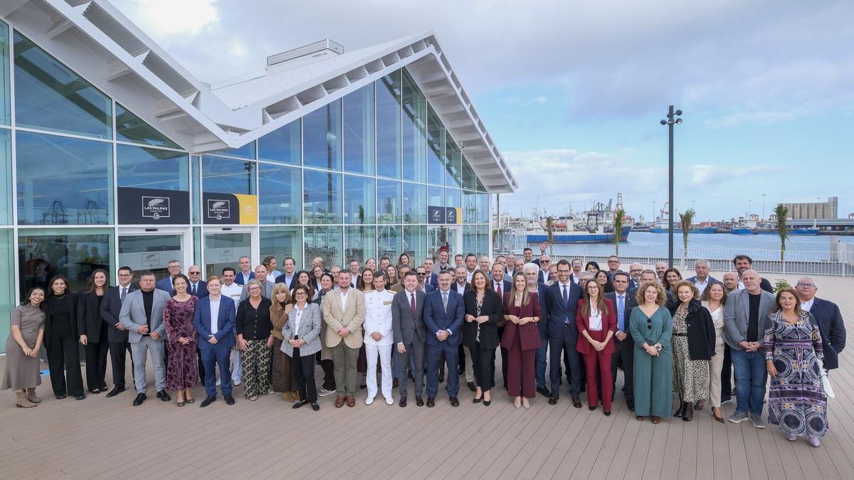 Almuerzo navideño de Fedeport en la nueva terminal de cruceros del Puerto de Las Palmas
