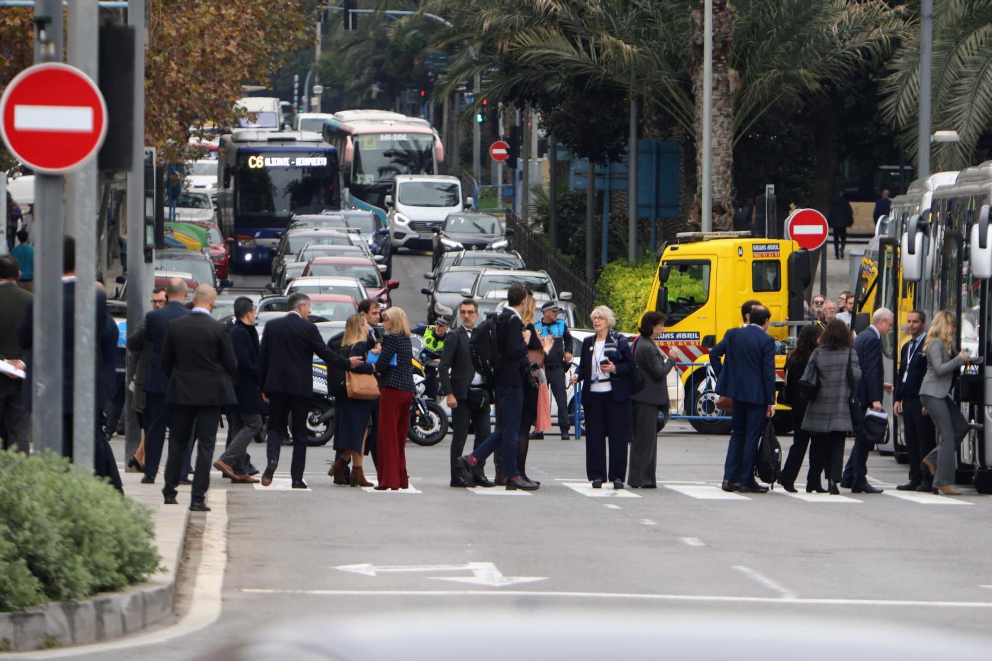 Dirigentes políticos y jefes de estado llegan a Casa Mediterráneo en la cumbre europea celebrada en Alicante