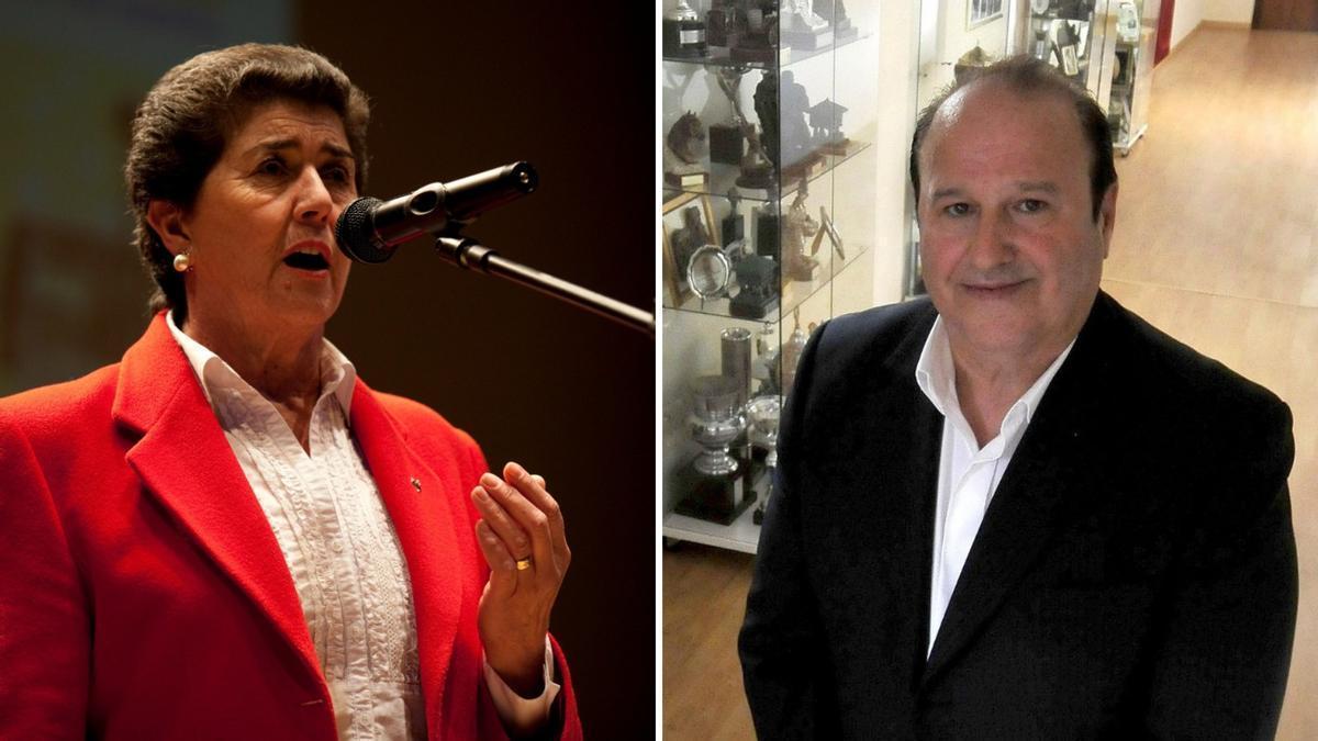 Pilar Barreñada y José Antonio González, que van recibir un homenaxe en LEntregu.