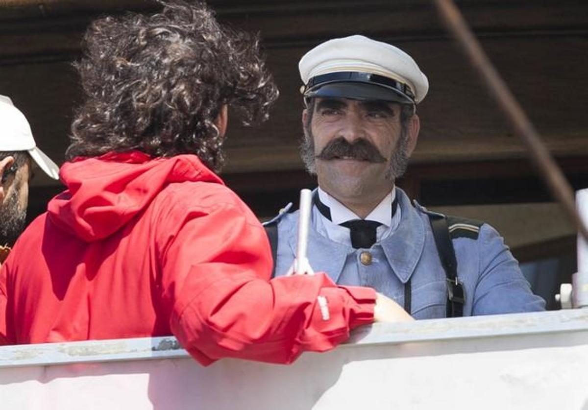 Rodaje en la antigua estación de jet-foil y el correillo La Palma