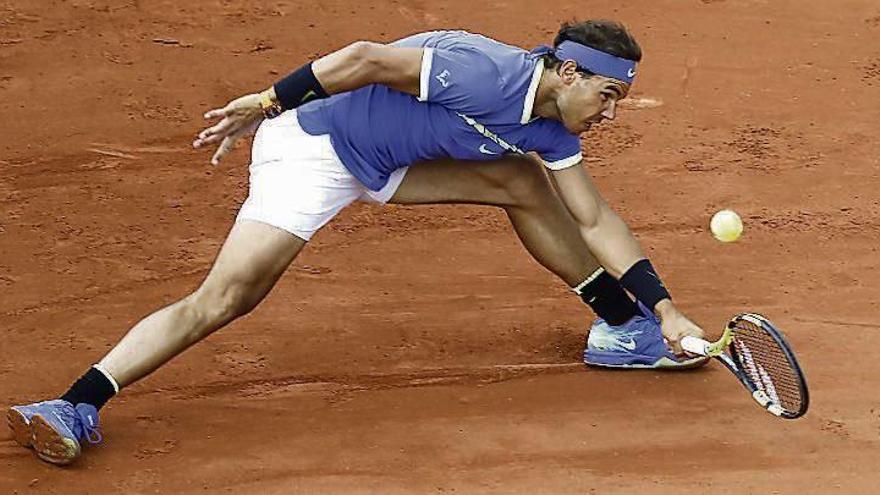 Rafa Nadal durante su último partido en París.