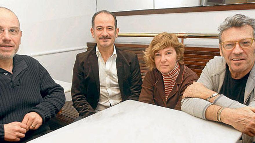 Pere Siquier, Miquel Brunet, Isabel Soriano y Llorenç Santamaria presentaron ayer el concierto en Palma.