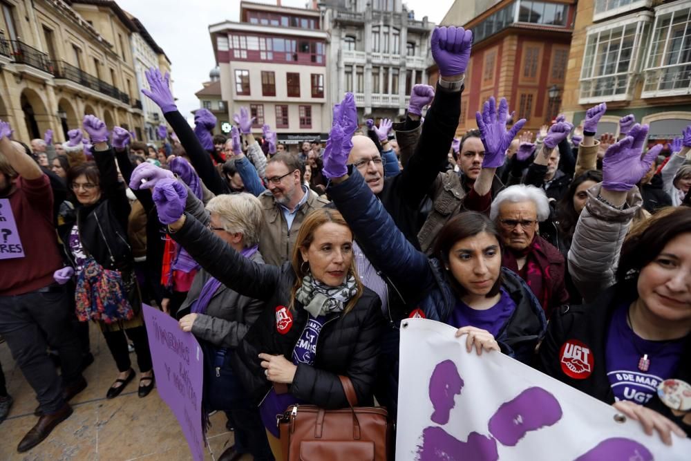 Manifestación feminista en Oviedo