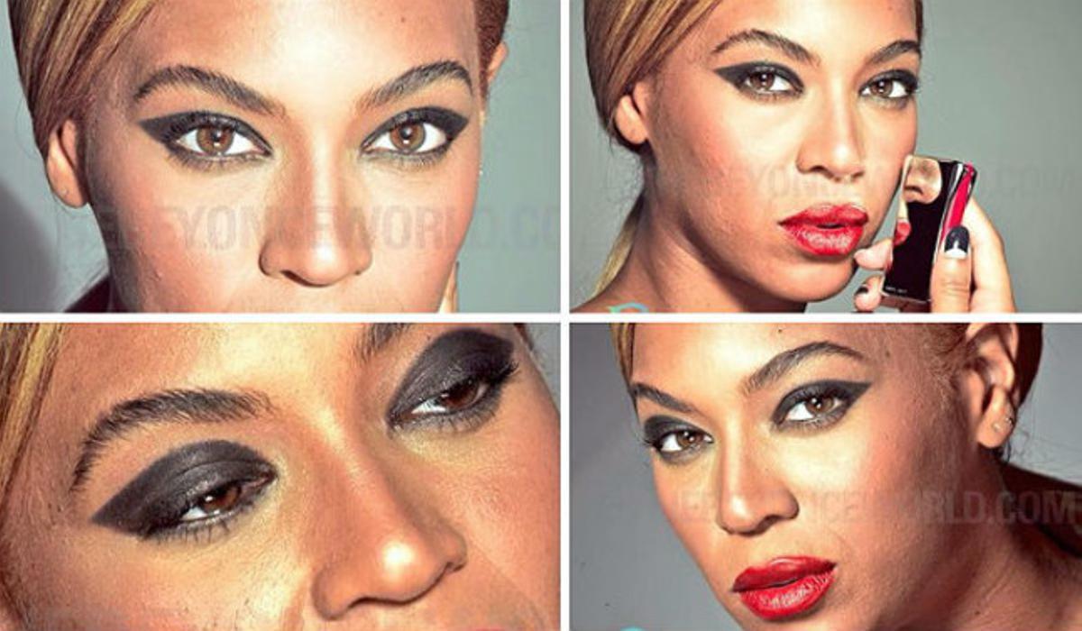 Muntatge amb algunes de les fotos que van filtrar a la web The Beyonce World.
