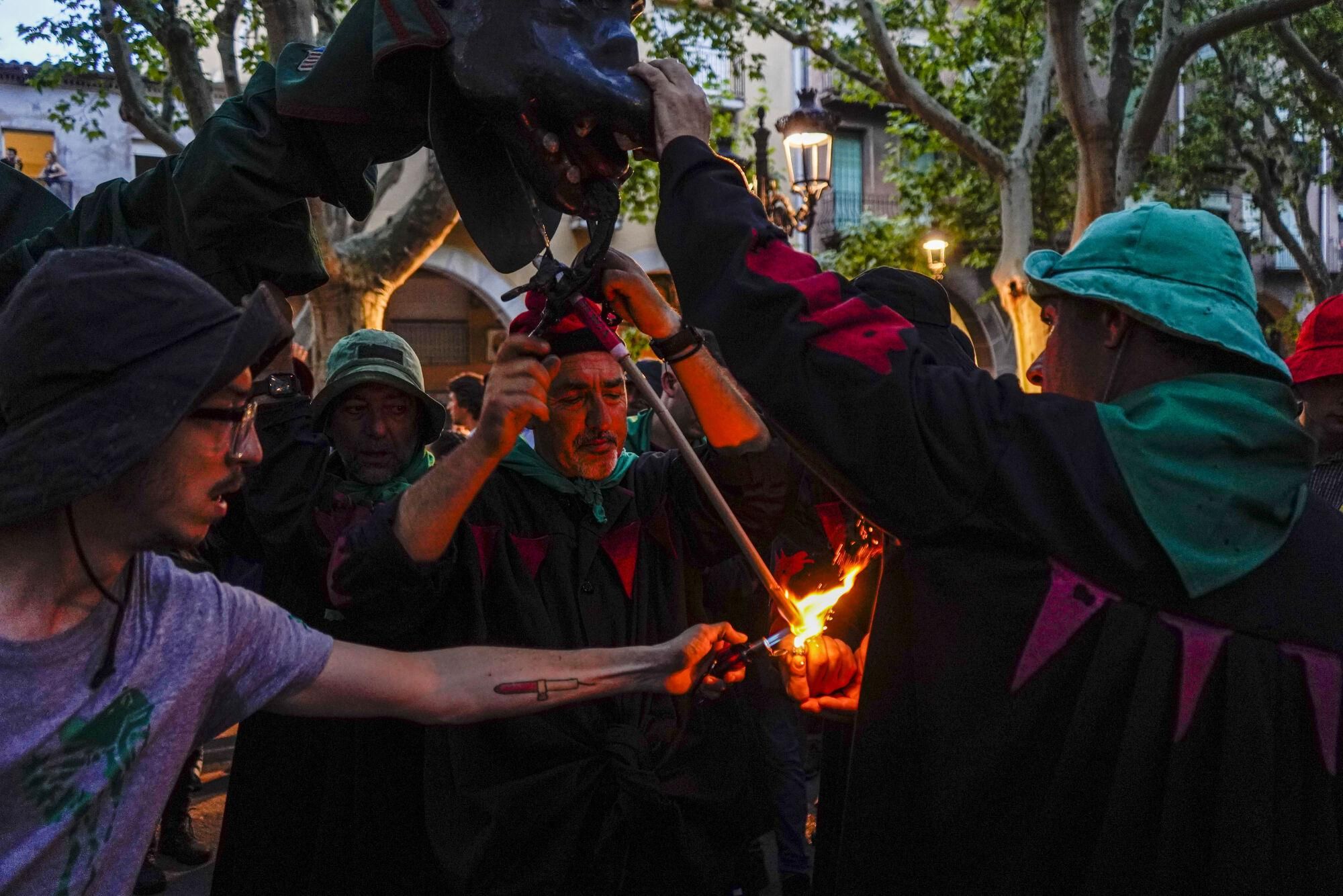 Passacarrers de Patum de dissabte