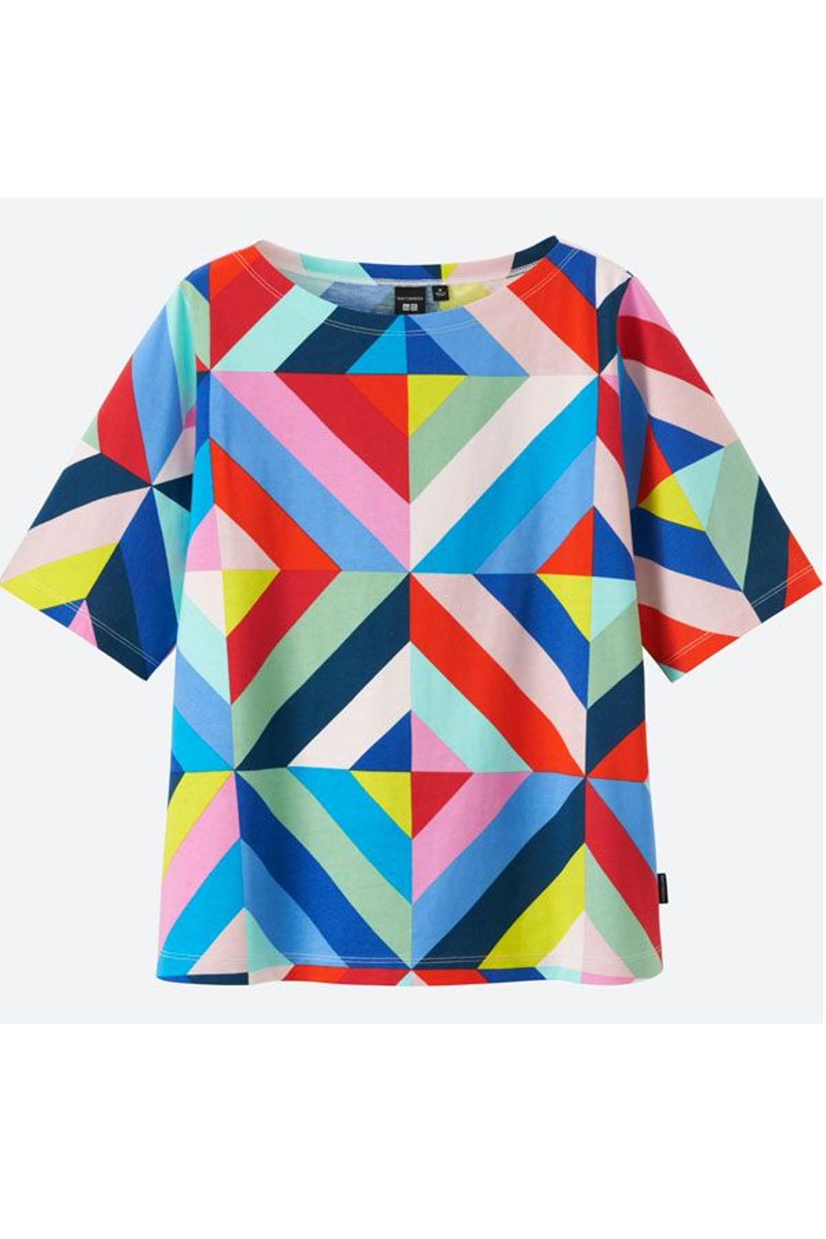 Camiseta de estampado geométrico