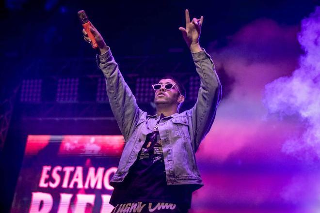 Bad Bunny actúa en la plaza de toros de Palma