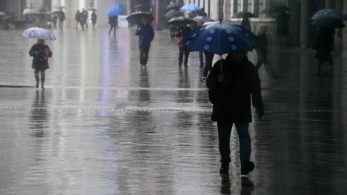 Lluvia en A Coruña