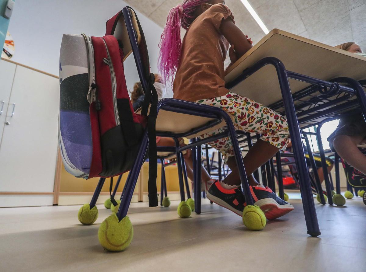 Alumnado del CEIP Les Arts en Valencia