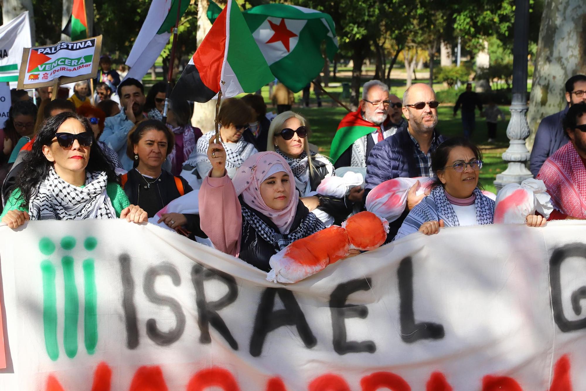 La marcha en Córdoba por el pueblo palestino, en imágenes