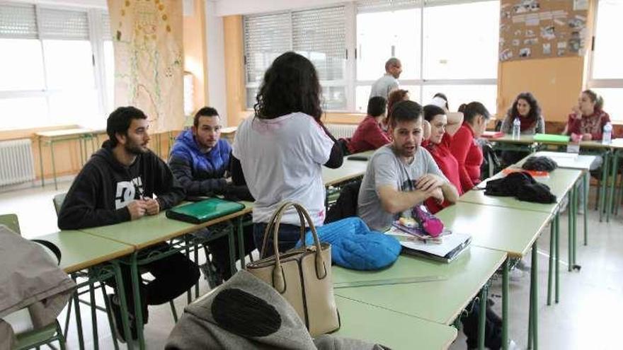 Alumnos en una clase en Ourense. // Iñaki Osorio