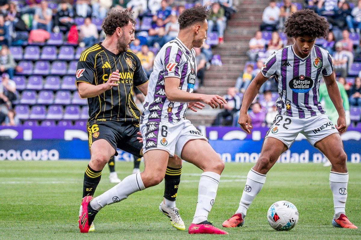 Fútbol. Partido correspondiente a la jornada 39 de Segunda División temporada 2025-2026 entre el Real Valladolid y el Zaragoza. Estadio Municipal José Zorrilla FÚTBOL. VALLADOLID-ZARAGOZA. LIGA 2025-2026. FACTORIA9