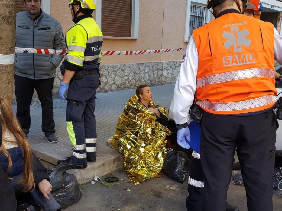 Desalojan un edificio en Palma por un incendio