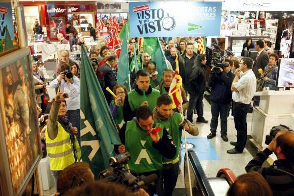 Seguimiento fotográfico de la huelga en Aragón.