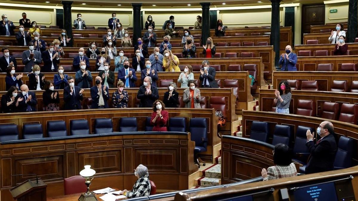 Votación de la ley de la eutanasia en el pleno del Congreso