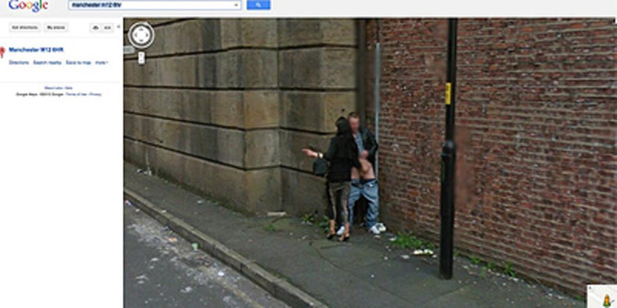 Així és com va aparèixer l’escena a Google Street View. Així és com va aparèixer l’escena a Google Street View.