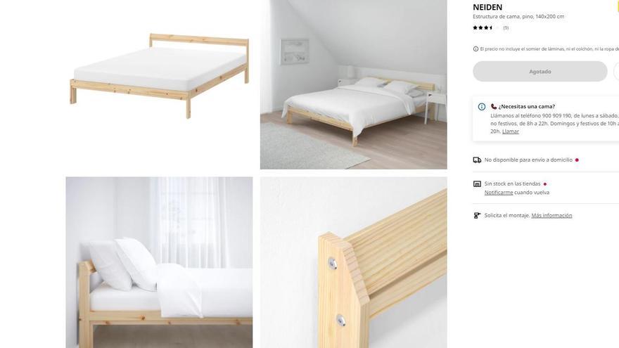 IKEA: Cama barata doble al mejor precio
