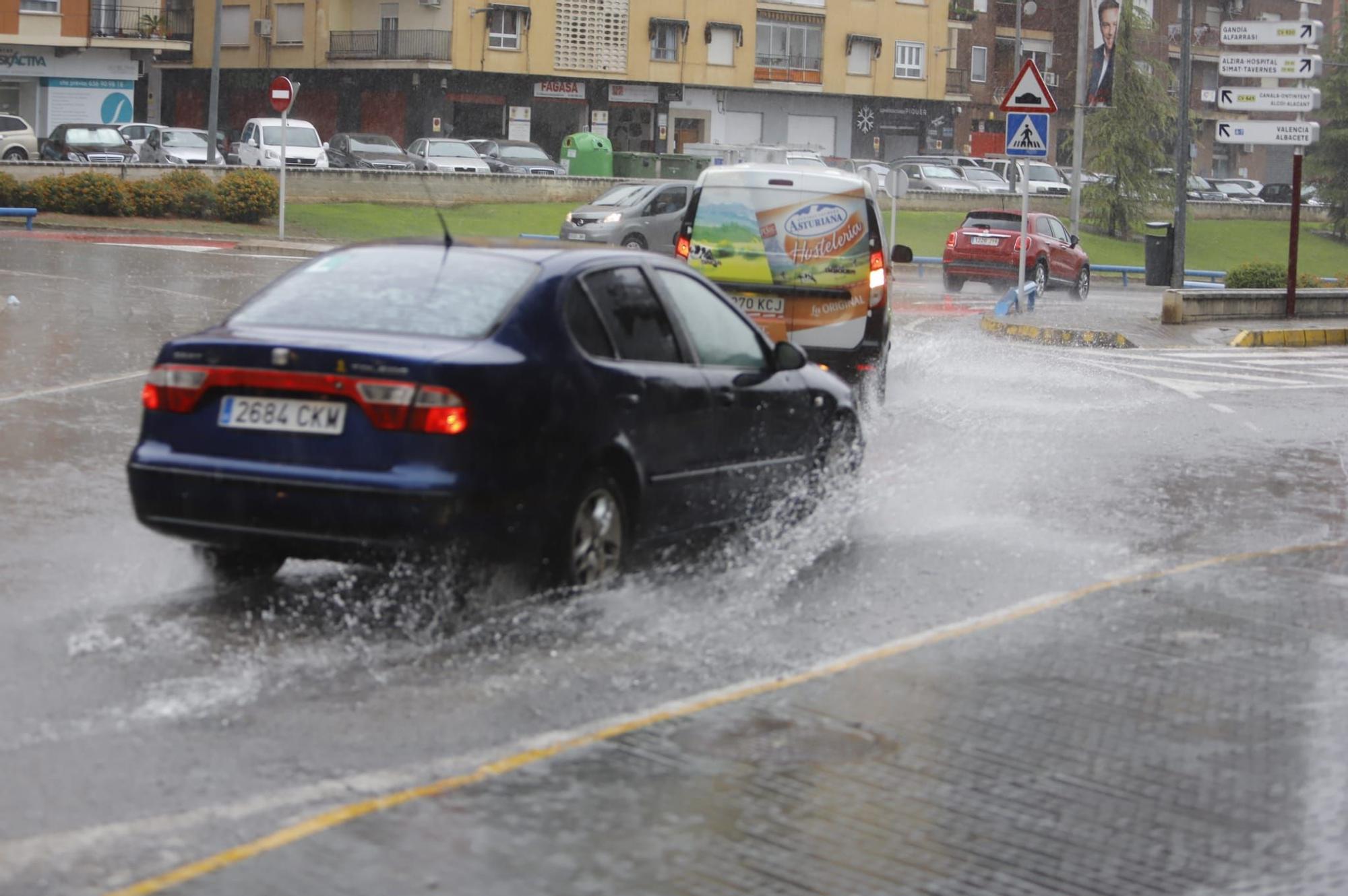 Las lluvias vuelven a golpear con fuerza en Xàtiva