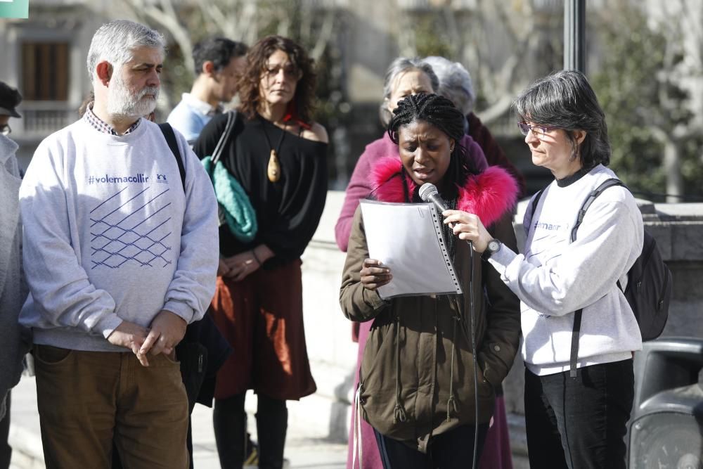 Acte en defensa els drets dels refugiats a Girona