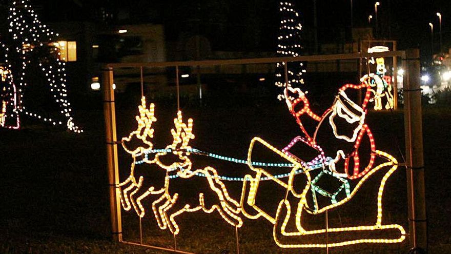 Alumbrado navideño en la glorieta de Soto en una Navidad anterior. | M. L.