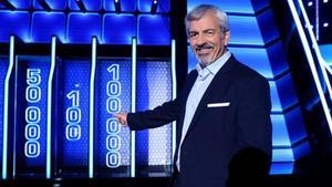Carlos Sobera, al plató de ’The wall’, concurs de Tele 5.