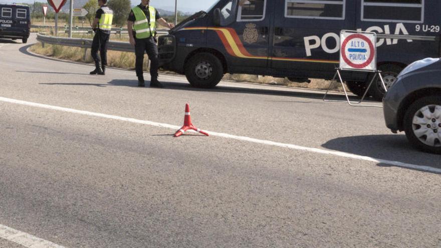 La Policia Nacional, en un control a l&#039;N-II.