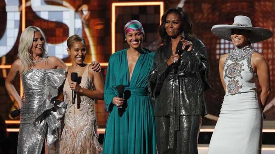 Michelle Obama brilla en los Grammy con su discurso