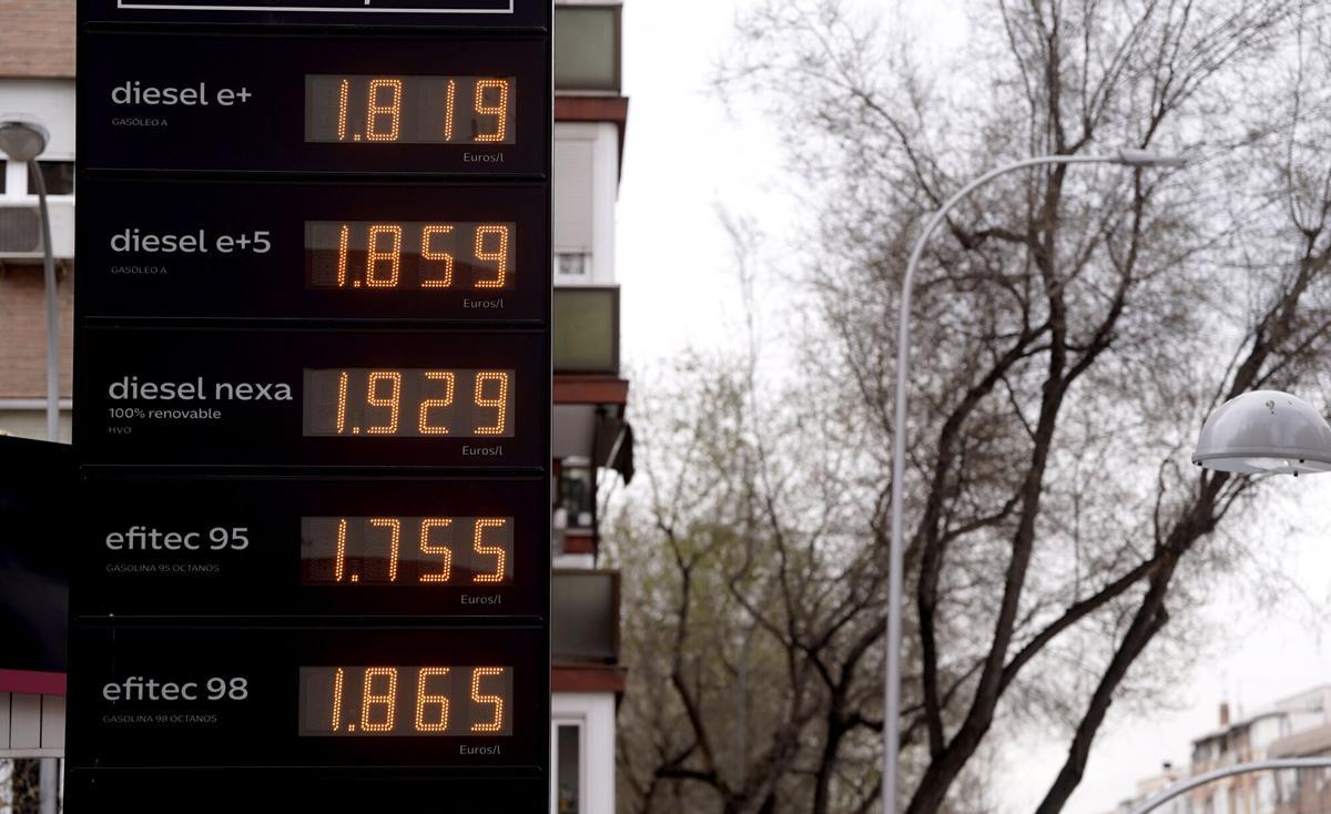 Madrid. 09.03.2026. Gasolineras. Precio de la gasolina y gasoil