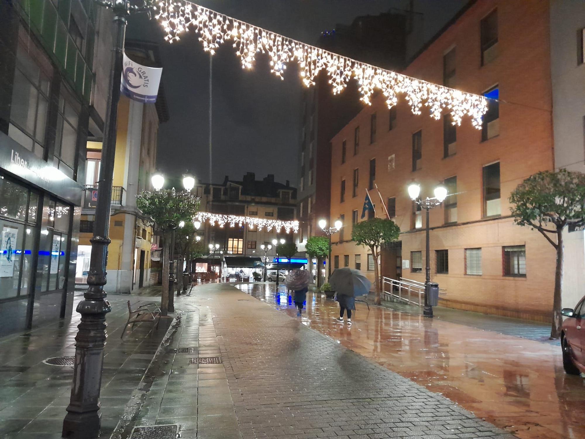 El encendido de las luces de Navidad en Langreo