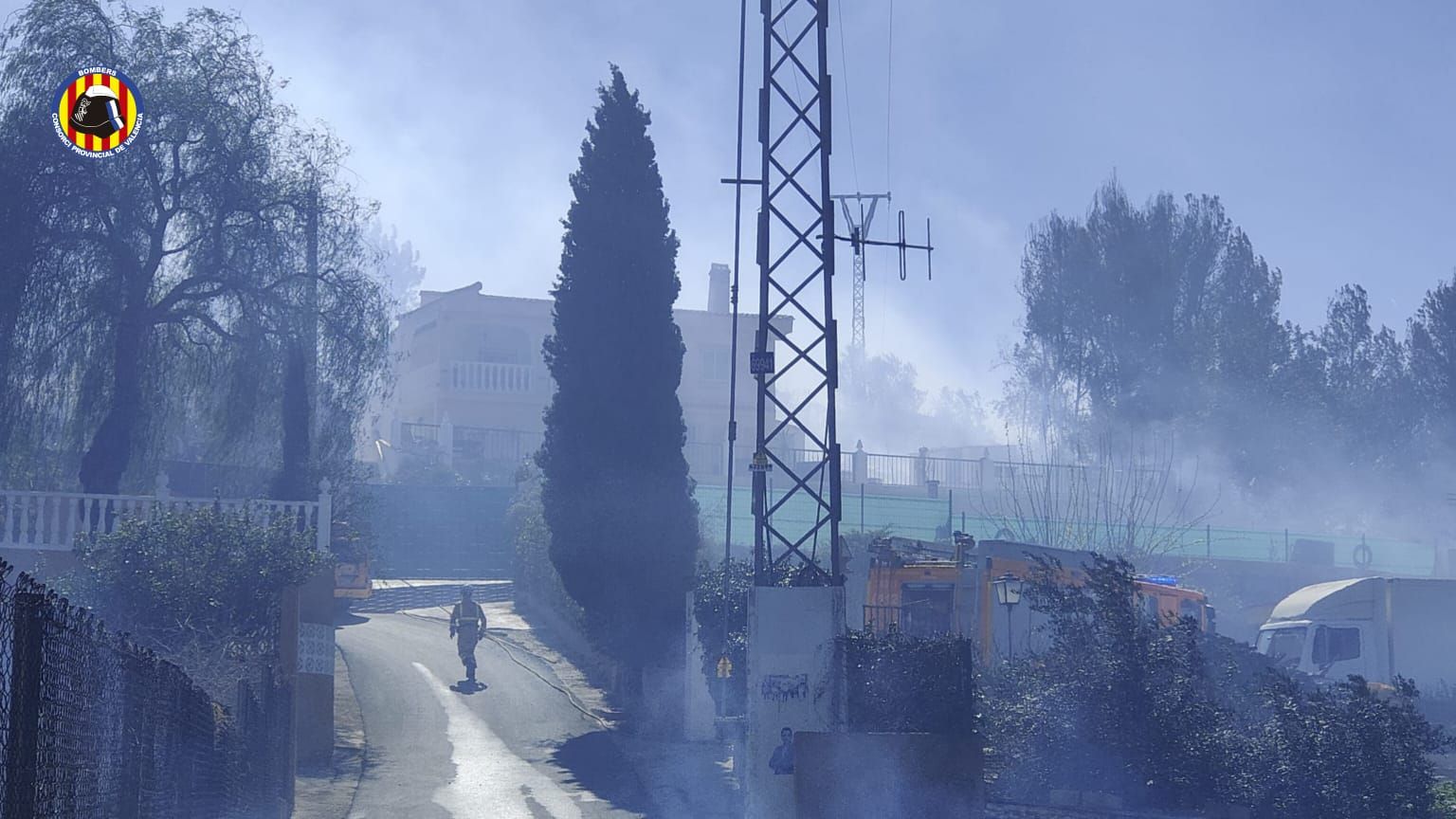 Las imágenes del incendio de Real