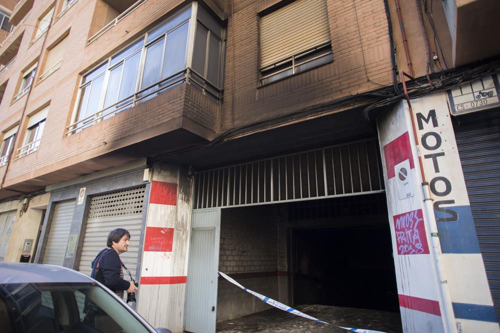 Incendio en un garaje en Castelló