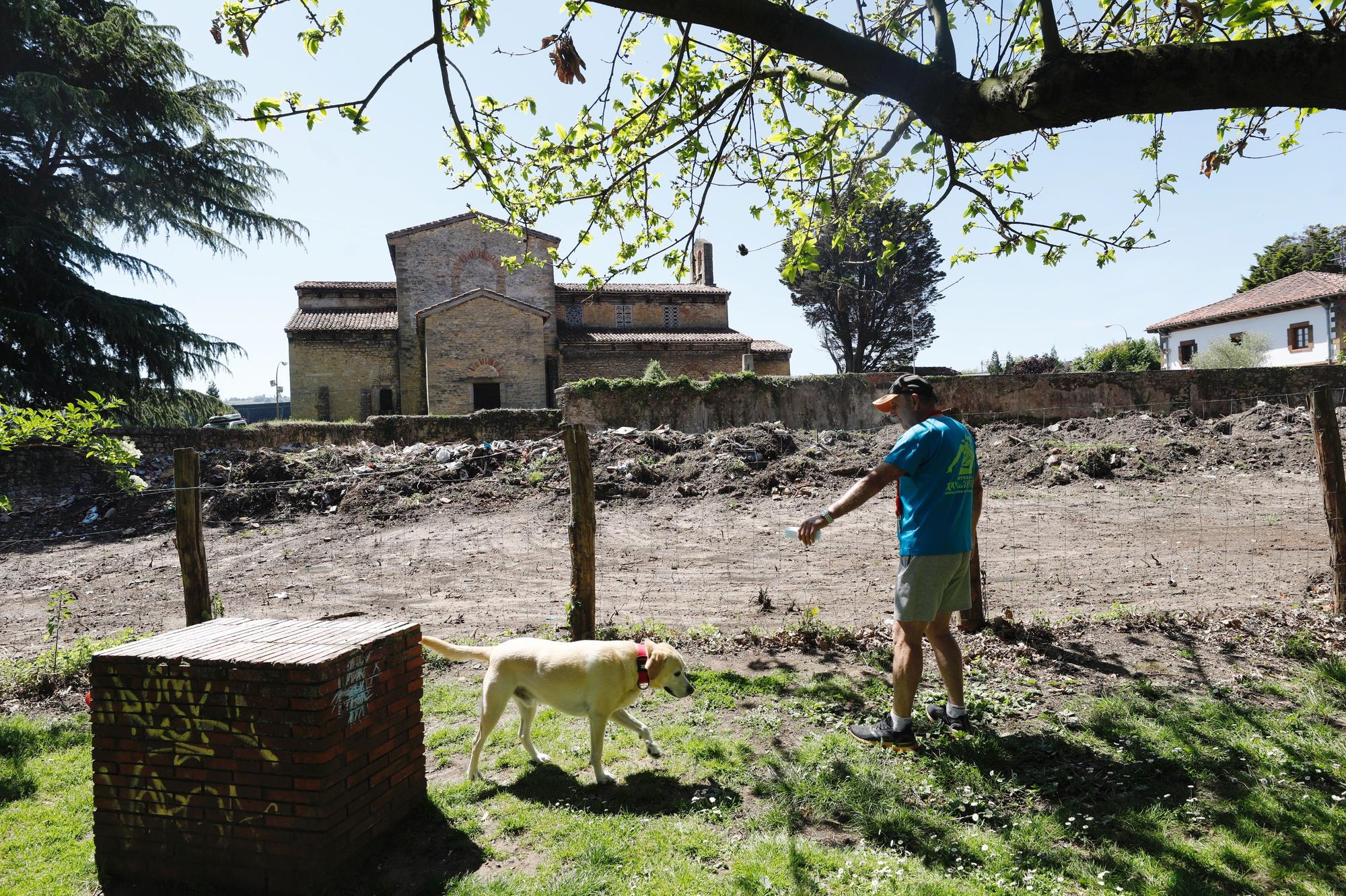 EN IMÁGENES: Vista general de la parcela junto a Santullano