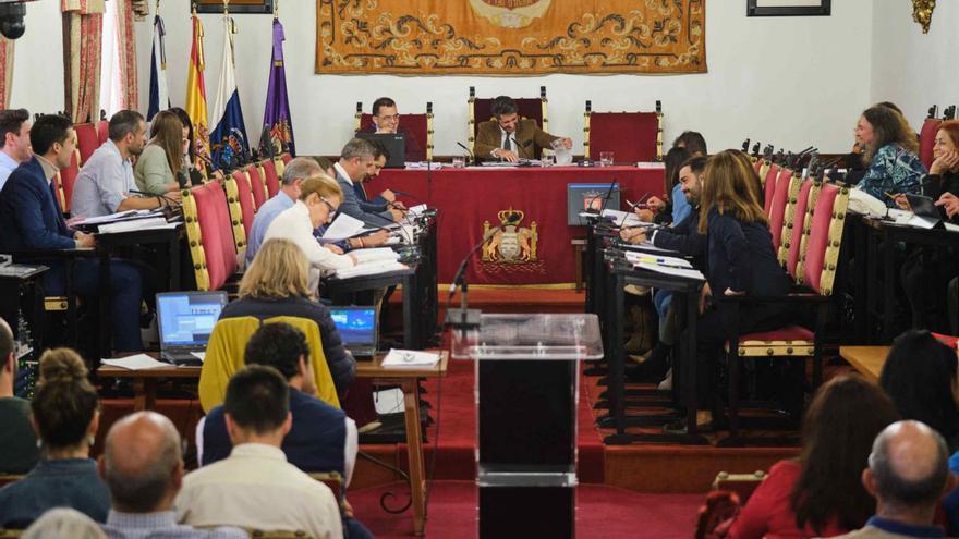 Pleno del Ayuntamiento de La Laguna del pasado 9 de diciembre.