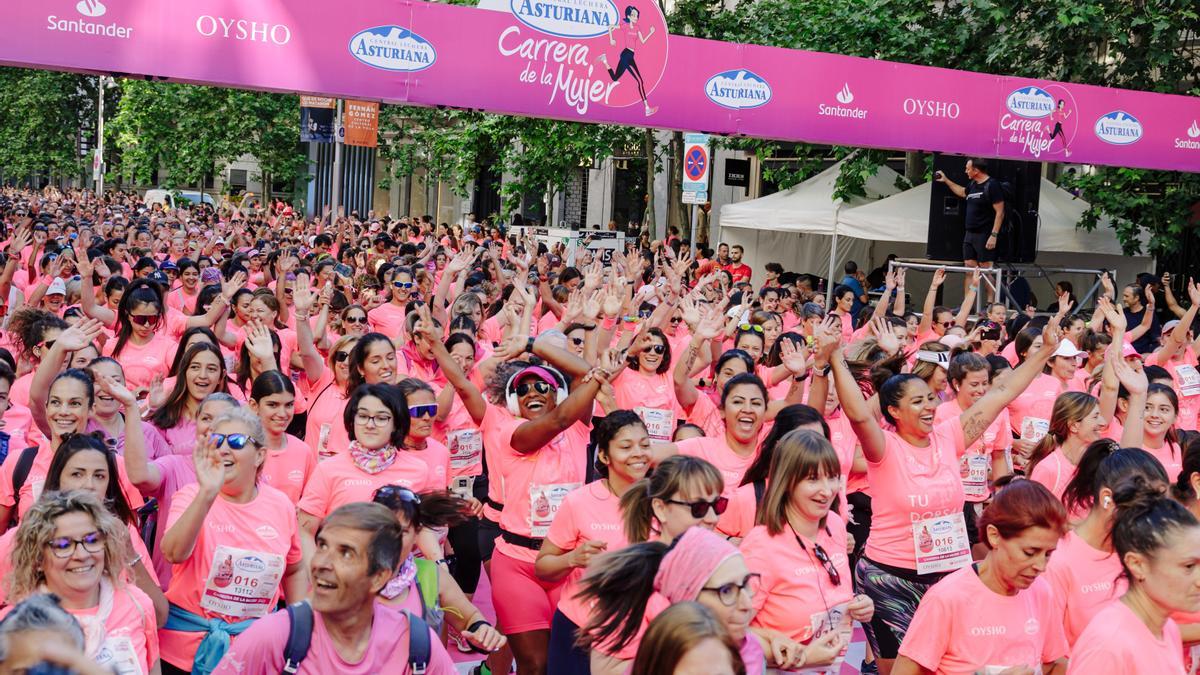 Archivo - Miles de personas participan en la Carrera de la Mujer de Madrid de 2023.