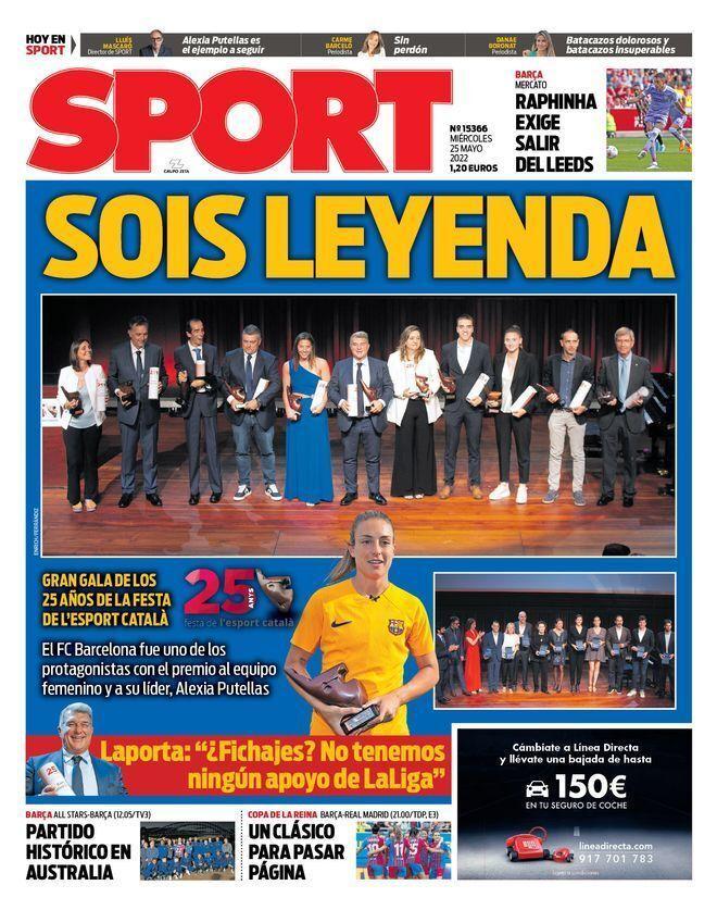 Las portadas de la prensa deportiva de hoy, miércoles 25 de mayo