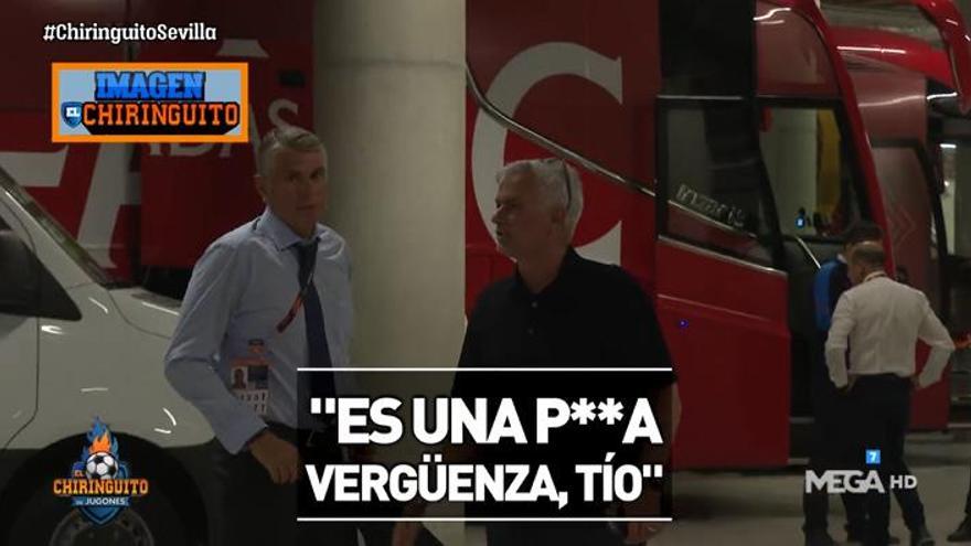 ¡Mourinho 'estalla' contra los árbitros y los espera en el parking! "Es puna p*** vergüenza, que te j***"